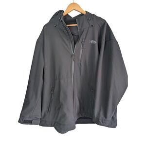 AFTCO Reaper Softshell Hoodie Jacket 3XL‎ Black Fishing Techwear Mask Gorpcore